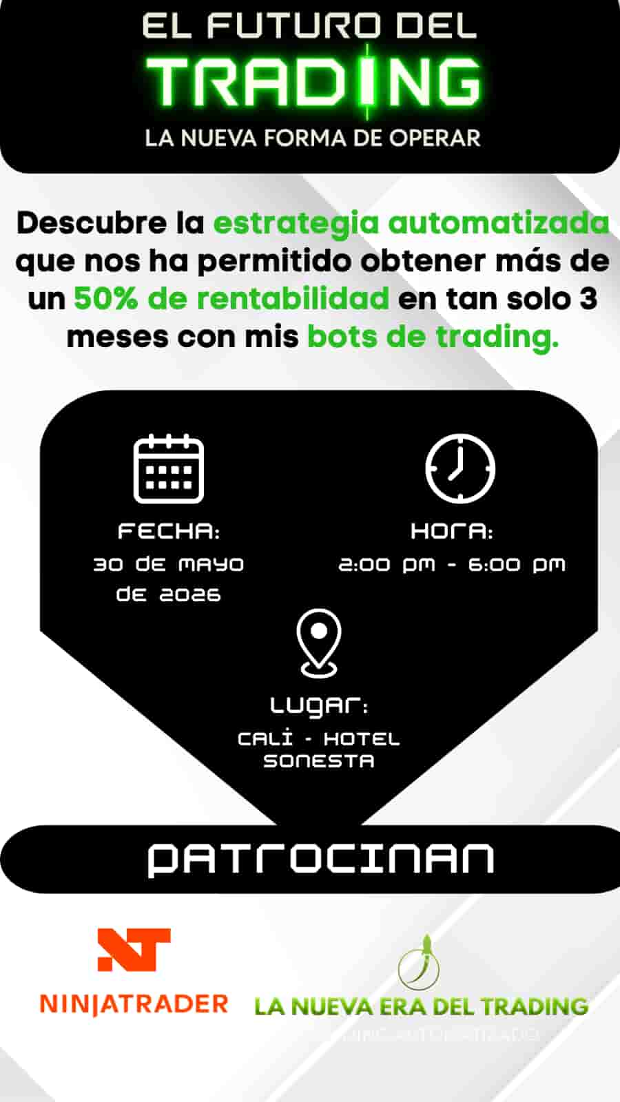 Ticket EL FUTURO DEL TRADING: LA NUEVA FORMA DE OPERAR