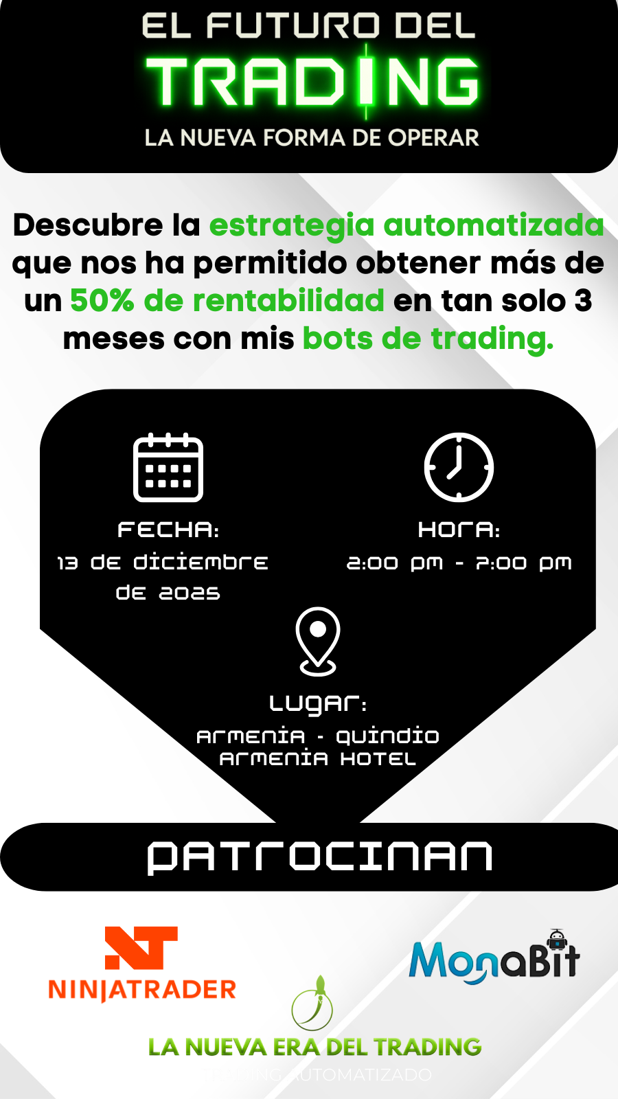 Ticket EL FUTURO DEL TRADING: LA NUEVA FORMA DE OPERAR